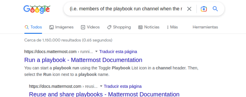 mattermost searches