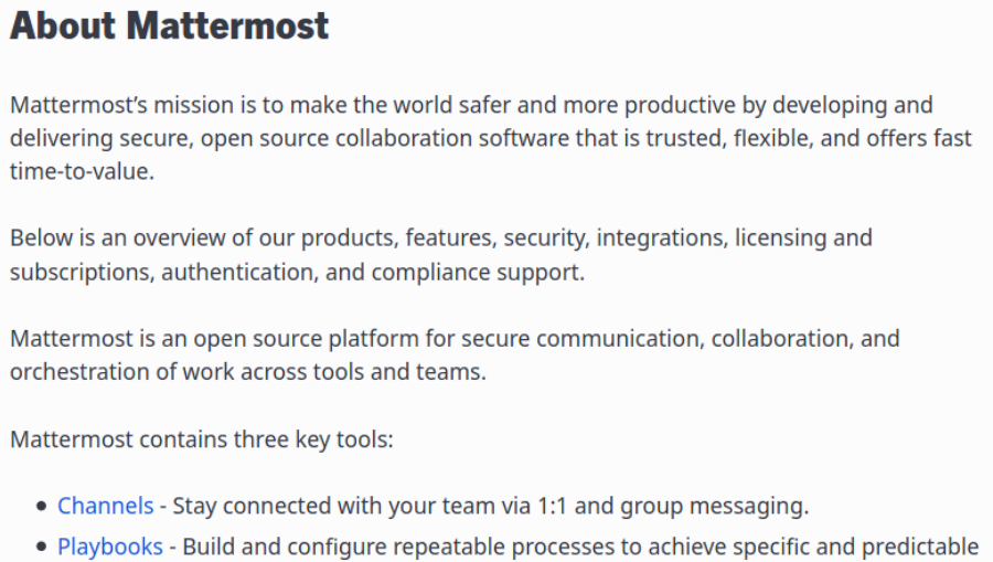 Mattermost Description